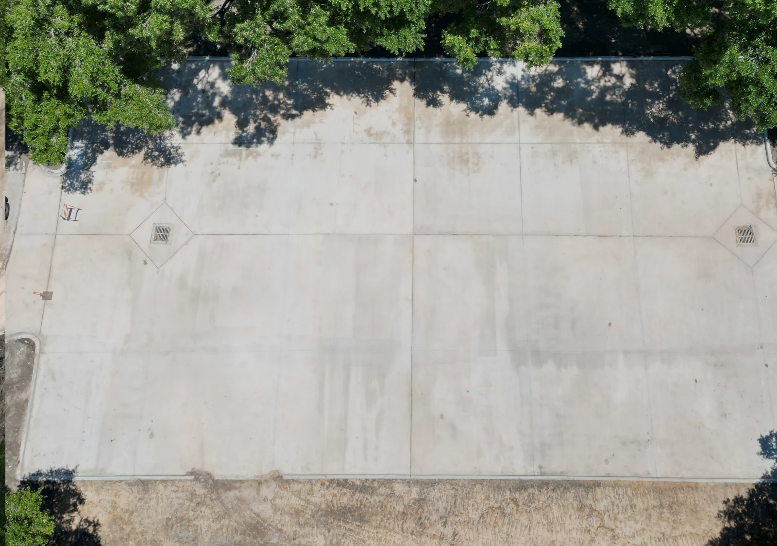 Parking Lot Striping in Houston Before Image